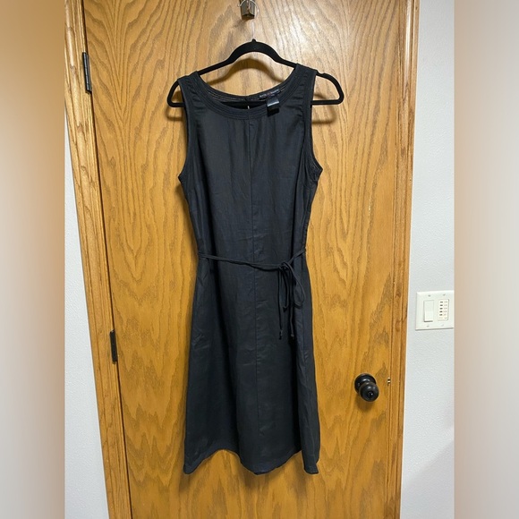 Faith Love Passion Women’s “Little Black Dress” 100% LINEN - SIZE 12 - EUC - Picture 1 of 6